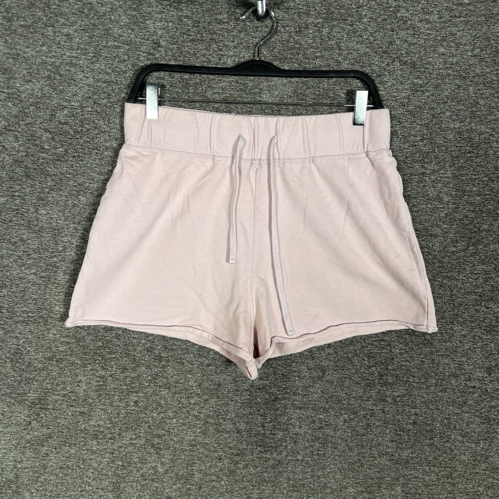 James Perse Sweat Shorts Womens 3 Pink French Terry Drawstring Lounge Casual